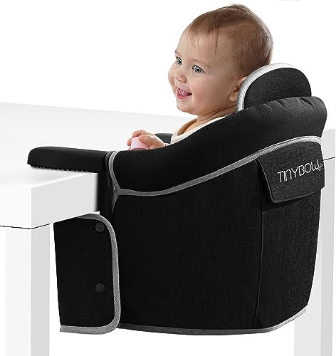 Hook On Hochstuhl für Baby – Babyhochstuhl, der am Tisch befestigt wird – Hochstuhl zum Aufstecken für Tisch – Tragbarer Hochstuhl für Reisen, Hochstuhl für Babyschale – Tragbarer Babystuhl zum Essen