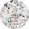 Bric Dodo 100 Stück Gespenst Aufkleber Auto Laptop Telefon Gitarre Skateboard Motorrad Fahrrad Ghosts Stickers Set Vinyl Wasserdicht Aesthetic Aufkleber für Jugendliche Kinder Erwachsene