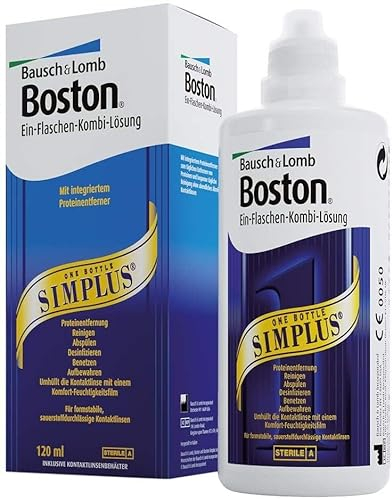 Bausch und Lomb Kontaktlinsenflüssigkeit - Boston Simplus Kontaktlinsenreiniger für harte Kontaktlinsen 1x