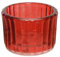 CHICCIE Photophore en verre rouge 4 x 5,5 cm Bougeoir Décoration Salon