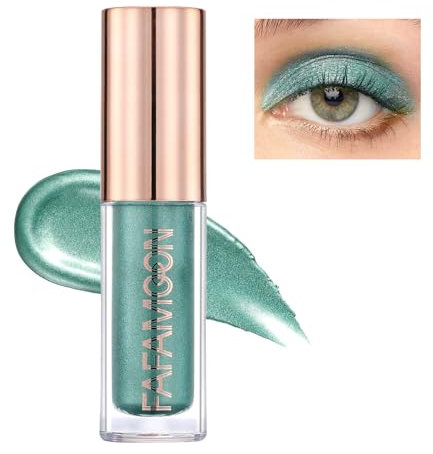 Jutqut Glitzer Lidschatten, Liquid Eyeshadow, Highly Pigmented Sparkling Liquid Lidschatten, Wasserdicht und Schweißfest Shimmer Eyeshadow für Mädchen Frau #06