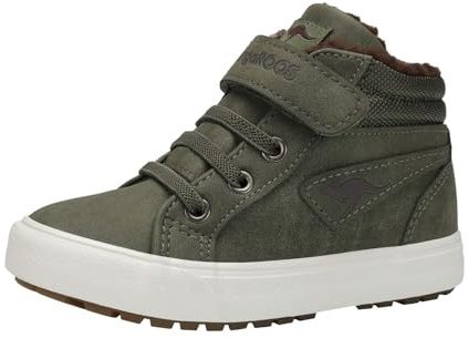 KangaROOS Jungen Unisex Kinder KAVU III Sneaker, Olive/Coffee, 29 EU