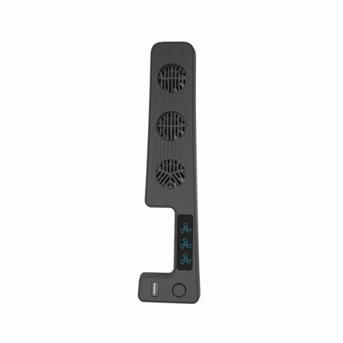Ventilador de refrigeración para PS5 Slim consola de juegos, refrigerador con 3 velocidades del ventilador (Negro)