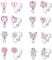 8 Paar Ohrclips für Mädchen und Kinder - Hypoallergene Clip Ohrringe Ohne Ohrloch - Rosa Schmuck für Kinder
