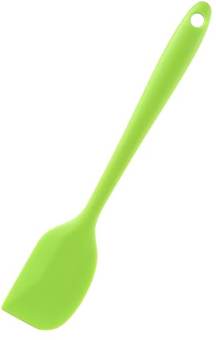 Silicone Scraper Cooking Scraper,315℃ Heat Proof Non-Stick Flexible Seamless Scraper,Silicone Material Ergonomic Design,Resistance Ideal Kitchen Companion Small Silicone Scraper(21.3CM,Green)