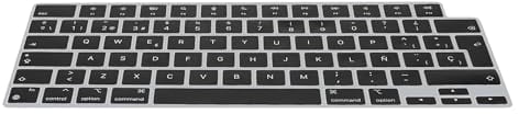 kwmobile Protector Compatible con Apple Macbook Air 15 2023 M2 (A2941) - Cubierta para Teclado en español Tipo QWERTY Negro