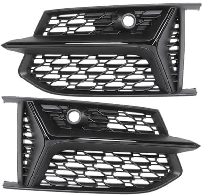 Auto-Frontstoßstange, Nebelscheinwerfer-Grills, Wabengitter-Stil, Nebelscheinwerfer-Grills, kompatibel mit A6 C8 2019–2022, Sport-Autoscooter-Styling(G)