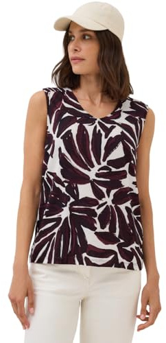 CECIL Damen 3227061 Top mit Smok Details, Mulberry red, L