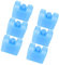 Générique Lot De 6 Glaçons Réutilisables pour Climatiseur en Plastique Bleu Ciel