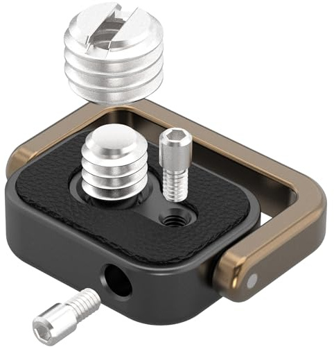 1/4 Schraube für Kamera-Halsbandloch, Kamera-Gurtverschluss mit Arri-Lokalisierung, verstellbarer Aluminiumlegierungs-Ohrring für Handgurte/Rücken-/Schultergurte, 1/4-20 Kamera-Gurtaufsatz