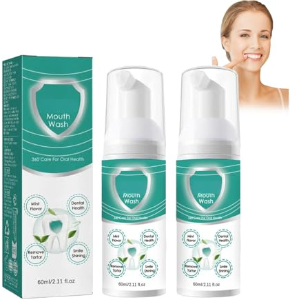 Teeth Mouth Wash Mousse Zahnreinigungs-Schaum – Sanfte Mundpflege & Frischer Atem – Schont Zahnfleisch & Bekämpft Bakterien – Ideal für unterwegs & zu Hause