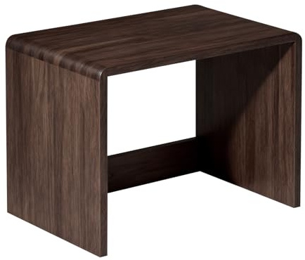 Meuble De Rangement Aspirateur Robot，Cadre en Bois Massif,Rangement Caché pour Aspirateur Robot，Peu Encombrante, pour Chambre à Coucher, Salon, Dortoir, Couloir, Facile à Nettoyer(Walnut)