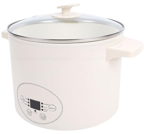 OVAQUIXI Multicuiseur électrique de 2,5 L, Marmite SUS Portable avec Puissance de 800 W pour Cuisine de Dortoir, Parfaite pour Faire Bouillir des Nouilles et Préparer des Soupes (Prise UE)
