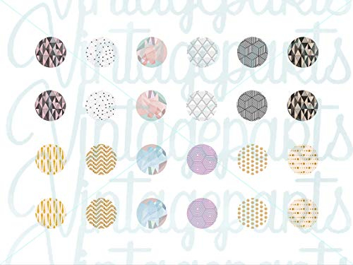 Motivbogen Geometric für 12mm Cabochons