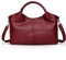 NICOLE & DORIS Damen handtaschen Mode Schultertaschen für Dame Henkeltaschen über der Schulter Umhängetasche Taschen für Frauen aus weichem PU-Leder Weinrot