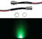 Lumonic 5x Superhelle Schraub LEDs mit Vorwiderstand für 5V Anwendungen - High Power LEDs mit Anschlusskabel zum selber Löten DIY in Farbe Grün - Durc