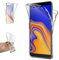 Transparent Silikonhülle TPU für Samsung Galaxy J4 Plus 2018, Handyhülle Premium Kratzfest TPU 360 Grad Full Body