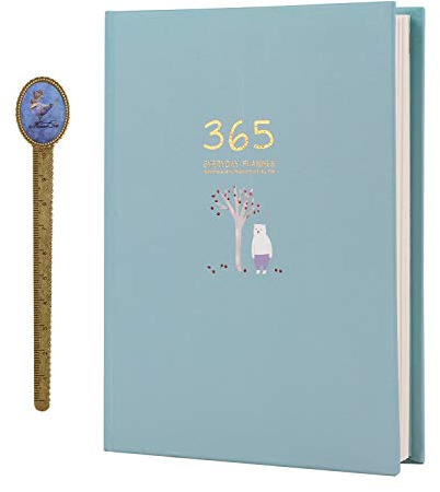 365 Tage Planer Kalender Terminkalender Tagesplaner Organisator Undatierter Persönlicher Organizer Taschenkalender kreativ Notizbuch Tagebuch Persönlicher Wochenplaner Monatsplaner