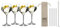 RIEDEL 5441/97 Gin Tonic Set de 4 pailles en verre EKM Living
