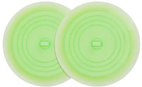 Tifanso - Tappo per vasca da bagno, in silicone, riciclabile, universale, 15,2 cm Verde gelatina