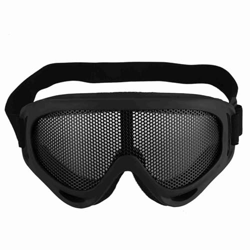 Demeras Mesh Brille,Stirnband,s für die Jagd,Airsoft SchutzAusrüstung (schwarz)