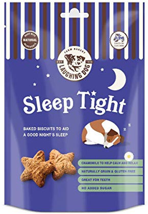 Laughing Dog - Sleep Tight - Naturally Grain Free Oven-Baked Dog Treats, Gluten Free With No Added Sugar - Purple,125g