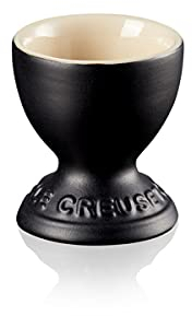 Le Creuset Coquetier à pied en grès, 9 g, Noir Mat, 71702000000099