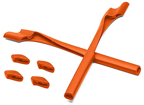 Chaussettes et plaquettes de nez pour lunettes de soleil Oakley Half Jacket 2.0/Half Jacket 2.0 XL, Orange, Taille unique