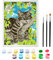 Zimrobin Peinture Numero Enfant 9 10 11 ans, au Numero d’art Peinture Enfant-Kit Peinture ​Enfant Comprend des Peintures Acryliques ​Cadre Photo et des 3 Pinceaux（Chat paresseux）