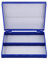 Pyatofyy Royal Blue Plastic Rectangle Hold 100Pcs Microslide Slide Microscope Box