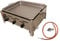 BSR-Grillen 3-flammiger Profi Gasgrill aus Edelstahl, stufenlos regelbar, Gasbräter, Gastrogrill, Gastrobräter mit Gasschlauch und Druckminderer (11 kW | Grillpfanne Edelstahl)