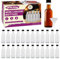 SOLSTM Mini Alcohol Bottles - 24pcs, 50ml Plastic Bottles with Leak Proof Black Screw Caps, Reusable, Parties & Wedding Favours