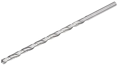 sourcing map Brocas helicoidales de 9 mm, vástago recto de acero de alta velocidad, broca extra larga de 253 mm de longitud para madera, plástico y aluminio