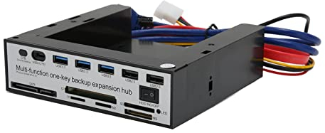 Media Dashboard, NGFF M.2 MSATA, USB3.0, Multifunktions Media Frontplatte, 16TB, OTB One Click Backup, für 33C13 RTK, für Desktop Computer