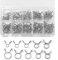 100 Stück Schlauchklemmen Benzinschlauch Klemmen Set, Schlauchschellen Klein Federklemmen Set, Schlauch Federklemmen Schlauchklemmen 6mm, Schlauchschellen Edelstahl Schlauchklemmen Rohrschellen 5-14mm