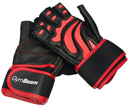 GymBeam Trainingshandschuhe Arnold für Männer & Frauen - Hochwertiges Rindsleder, schützt vor blauen Flecken und Schwielen, ergonomische Form, anatomisch geschnittene Fitnesshandschuhe (L)