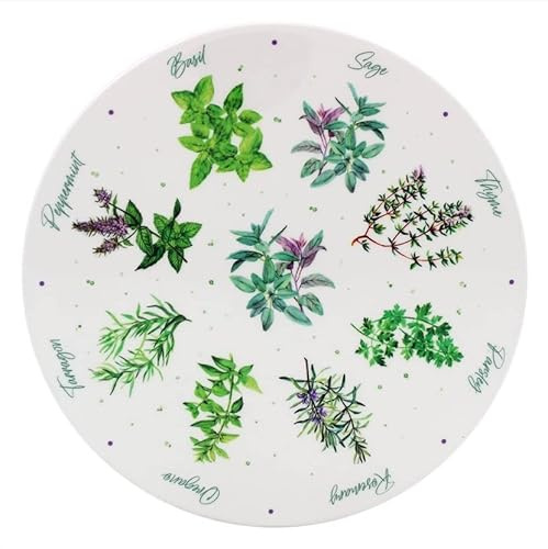 The Leonardo Collection LP95064 Herb Garden Round Trivet, 16cm, Fine China, Boxed