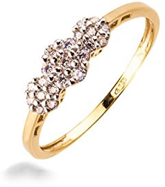 Ring Daisy aus Gold und Zirkonia, 18