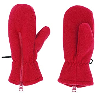maximo Baby Mädchen Fleece Fäustlinge 29303 9959 in rot, Kleidergröße:Größe 2, Farbe:rot