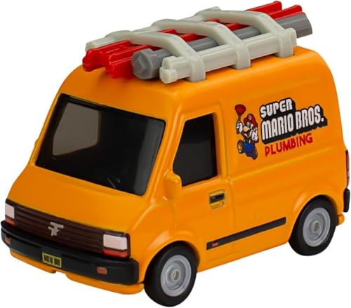 Hot Wheels Mario Movie Plumber Van 1:64, Orange (HKC19)
