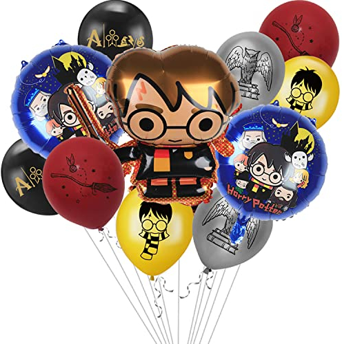 Wizard Luftballons Harry Luftballon Harry Folienballon Zauberer Geburtstagsdeko Harry Geburtstag Party Deko für Jungen Mädchen