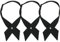 SUNTRADE Verstellbare Krawatte für Damen und Mädchen, Schuluniform, Kreuz-Krawatte für Mädchen, 3 Stück (Schwarz X3)