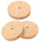 Angoily Base de Lampe en Bois Massif 3 Pièces Base de Lumière Ronde Bases en Bois de Veilleuse pour Table pour Bureau