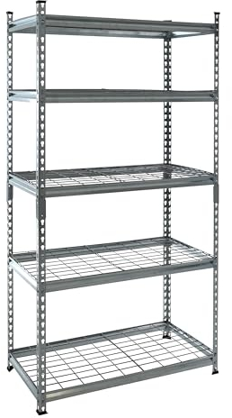 ESTEXO Steckregal Lagerregal Werkstattregal mit Gitterboden Schwerlastregal Kellerregal (180x90x45 cm)