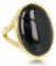 My Bendel Goldring mit Onyx-Edelstein- Statement-Ring für Damen mit echtem Edelstein – zum Strahlen – ein echter Hingucker – erhältlich in Silber und Gold und verschiedenen Edelsteinen