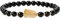 COAI Perlenarmband aus Schwarzer Turmalin mit Citrine Charm für Damen Frauen M