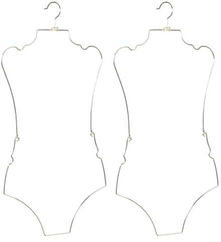 GLEAVI Badeanzug-kleiderbügel Aus Metall Dessous-kleiderbügel-Set Display-kleiderbügel Für Einzelhandelsgeschäfte 2 Stück Gold