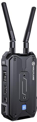 Hollyland Pyro H Inalámbrico HDMI Sistema de Transmisión de Vídeo, 4Kp30, 400m Los, 60ms Latencia, Hasta 4 Receptor de Vídeo Inalámbrico, Escaneo Smart de Canales, UVC Live Stream, Youtube (1RX)