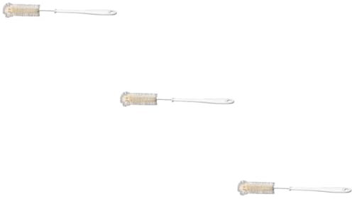 Beaupretty 3pcs Boar Hair Bottle Brush Tube Cleaning Brush for Glasses Vase Long Handle