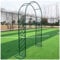 140x230cm 180x230cm 260x230cm, Metal Garden Arch Arbor Lattice, Sturdy Wedding Archway Trellis With Base, Outdoor Rose Arbour Pergola For Climbing Plant, Walkway, Swing Stand (Color : Green, Size :